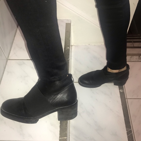 Black leather COS walking boots (London city style) - Picture 7 of 9